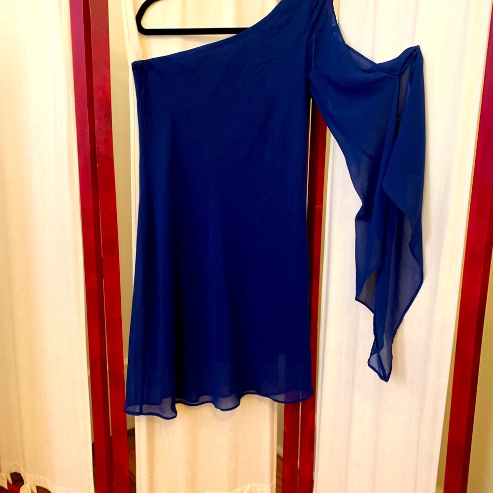 Royal blue cocktail dress